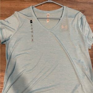 Under Armour Light Blue V-Neck Tee